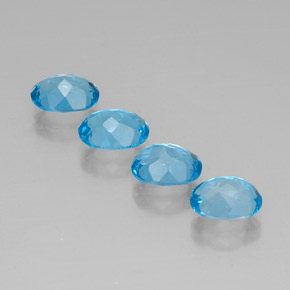 Achetez naturel ct bleue topaze gems, coupe ovale, en provenance brésil chez gemselect. en stock, livraison internationale!