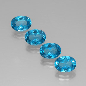 Achetez naturel ct bleue topaze gems, coupe ovale, en provenance brésil chez gemselect. en stock, livraison internationale!