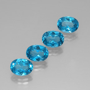Achetez naturel ct bleue topaze gems, coupe ovale, en provenance brésil chez gemselect. en stock, livraison internationale!