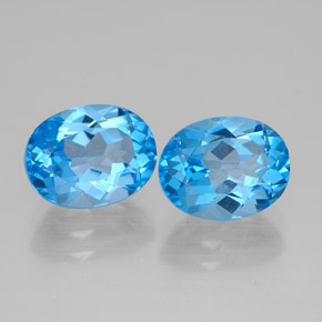 Achetez naturel ct bleue topaze gems, coupe ovale, en provenance brésil chez gemselect. en stock, livraison internationale!
