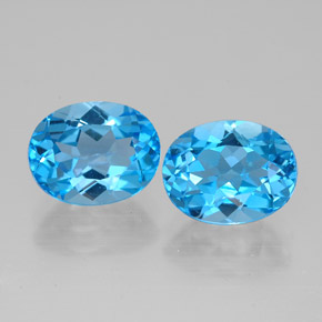 Achetez naturel ct bleue topaze gems, coupe ovale, en provenance brésil chez gemselect. en stock, livraison internationale!