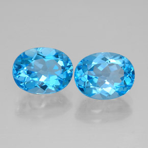Achetez naturel ct bleue topaze gems, coupe ovale, en provenance brésil chez gemselect. en stock, livraison internationale!