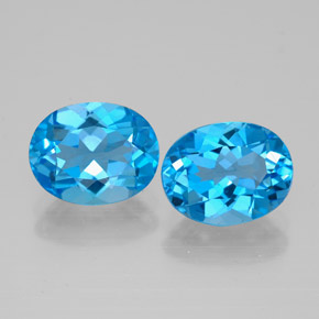 Achetez naturel ct bleue topaze gems, coupe ovale, en provenance brésil chez gemselect. en stock, livraison internationale!