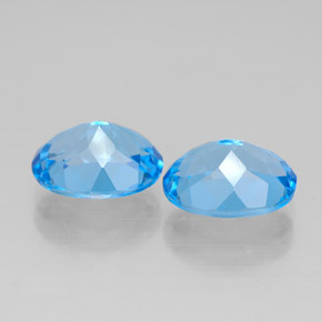 Achetez naturel ct bleu suisse topaze gems, coupe ovale, en provenance brésil chez gemselect. en stock, livraison internationale!