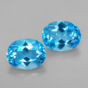 Achetez naturel ct bleue topaze gems, coupe ovale, en provenance brésil chez gemselect. en stock, livraison internationale!