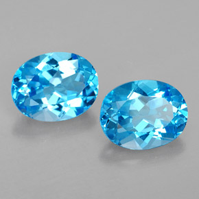 Achetez naturel ct bleue topaze gems, coupe ovale, en provenance brésil chez gemselect. en stock, livraison internationale!