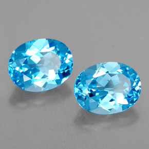Achetez naturel ct bleue topaze gems, coupe ovale, en provenance brésil chez gemselect. en stock, livraison internationale!