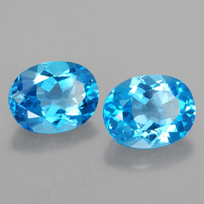 Achetez naturel ct bleue topaze gems, coupe ovale, en provenance brésil chez gemselect. en stock, livraison internationale!