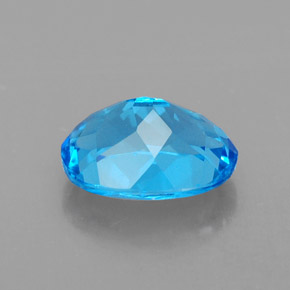 Topaze bleue naturelle coupe ovale, 2,51 ct, VVS