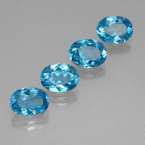 Achetez naturel ct bleue topaze gems, coupe ovale, en provenance brésil chez gemselect. en stock, livraison internationale!