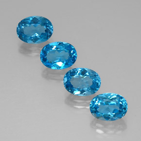 Achetez naturel ct bleue topaze gems, coupe ovale, en provenance brésil chez gemselect. en stock, livraison internationale!