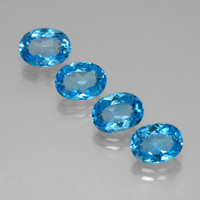 Achetez naturel ct bleu suisse topaze gems, coupe ovale, en provenance brésil chez gemselect. en stock, livraison internationale!