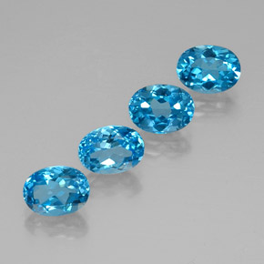 Achetez naturel ct bleue topaze gems, coupe ovale, en provenance brésil chez gemselect. en stock, livraison internationale!