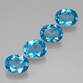 Achetez naturel ct bleue topaze gems, coupe ovale, en provenance brésil chez gemselect. en stock, livraison internationale!