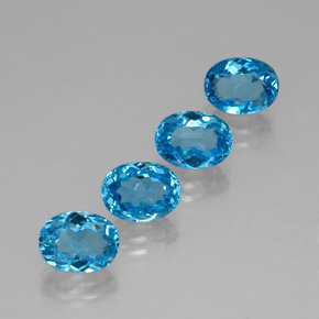 Achetez naturel ct bleue topaze gems, coupe ovale, en provenance brésil chez gemselect. en stock, livraison internationale!