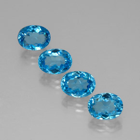 Achetez naturel ct bleue topaze gems, coupe ovale, en provenance brésil chez gemselect. en stock, livraison internationale!