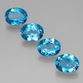 Achetez naturel ct bleue topaze gems, coupe ovale, en provenance brésil chez gemselect. en stock, livraison internationale!