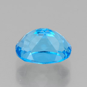 Topaze bleue naturelle coupe ovale, 1,95 ct, VVS
