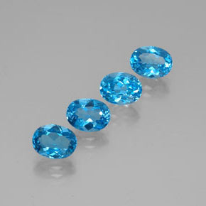 Achetez naturel ct bleue topaze gems, coupe ovale, en provenance brésil chez gemselect. en stock, livraison internationale!
