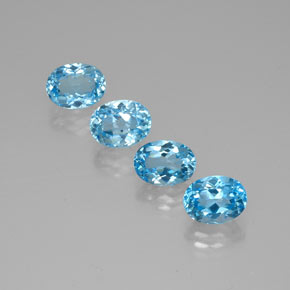 Achetez naturel ct bleue topaze gems, coupe ovale, en provenance brésil chez gemselect. en stock, livraison internationale!
