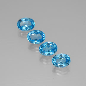 Achetez naturel ct bleue topaze gems, coupe ovale, en provenance brésil chez gemselect. en stock, livraison internationale!