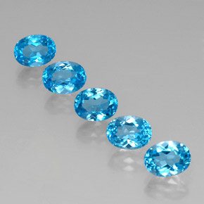 Achetez naturel ct bleue topaze gems, coupe ovale, en provenance brésil chez gemselect. en stock, livraison internationale!