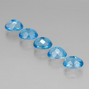 Achetez naturel ct bleue topaze gems, coupe ovale, en provenance brésil chez gemselect. en stock, livraison internationale!