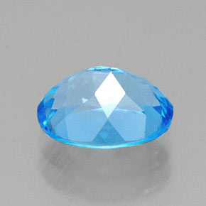 Topaze bleue naturelle coupe ovale, 2,46 ct, VVS