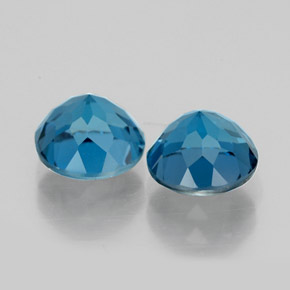Achetez naturel ct bleue topaze gems, coupe roude, en provenance brésil chez gemselect. en stock, livraison internationale!