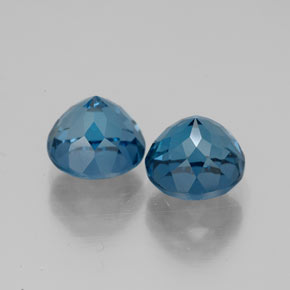 Achetez naturel ct bleue topaze gems, coupe roude, en provenance brésil chez gemselect. en stock, livraison internationale!