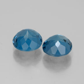 Achetez naturel ct bleue topaze gems, coupe roude, en provenance brésil chez gemselect. en stock, livraison internationale!