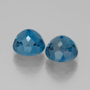 Achetez naturel ct bleue topaze gems, coupe roude, en provenance brésil chez gemselect. en stock, livraison internationale!