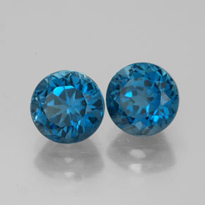 Achetez naturel ct bleue topaze gems, coupe roude, en provenance brésil chez gemselect. en stock, livraison internationale!