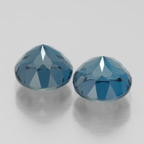 Achetez naturel ct bleue topaze gems, coupe roude, en provenance brésil chez gemselect. en stock, livraison internationale!