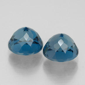Achetez naturel ct bleue topaze gems, coupe roude, en provenance brésil chez gemselect. en stock, livraison internationale!