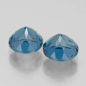 Achetez naturel ct bleue topaze gems, coupe roude, en provenance brésil chez gemselect. en stock, livraison internationale!