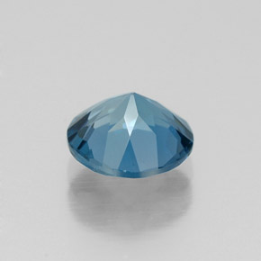 Topaze bleue naturelle coupe roude, 1,53 ct, VVS