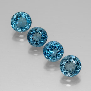 Achetez naturel ct bleue topaze gems, coupe roude, en provenance brésil chez gemselect. en stock, livraison internationale!