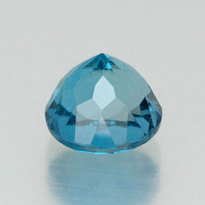 Topaze bleue naturelle coupe roude, 2,12 ct, VS-SI