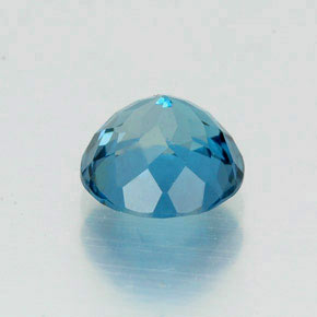 Topaze bleue naturelle coupe roude, 1,73 ct, VS-SI
