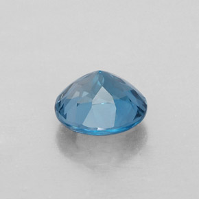 Topaze bleue naturelle coupe roude, 1,65 ct, VVS-VS