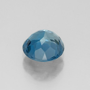 Topaze bleue naturelle coupe roude, 1,53 ct, VVS-VS