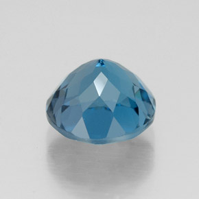 Topaze bleue naturelle coupe roude, 2,79 ct, VVS