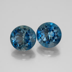 Achetez naturel ct bleue topaze gems, coupe roude, en provenance brésil chez gemselect. en stock, livraison internationale!