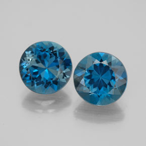 Achetez naturel ct bleue topaze gems, coupe roude, en provenance brésil chez gemselect. en stock, livraison internationale!