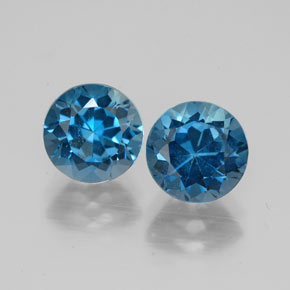 Achetez naturel ct bleue topaze gems, coupe roude, en provenance brésil chez gemselect. en stock, livraison internationale!