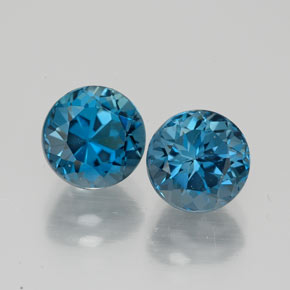 Achetez naturel ct bleue topaze gems, coupe roude, en provenance brésil chez gemselect. en stock, livraison internationale!