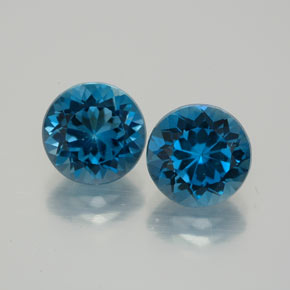 Achetez naturel ct bleue topaze gems, coupe roude, en provenance brésil chez gemselect. en stock, livraison internationale!