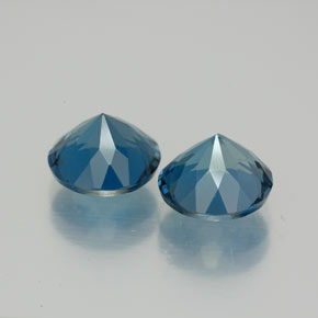 Achetez naturel ct bleue topaze gems, coupe roude, en provenance brésil chez gemselect. en stock, livraison internationale!