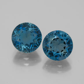 Achetez naturel ct bleue topaze gems, coupe roude, en provenance brésil chez gemselect. en stock, livraison internationale!